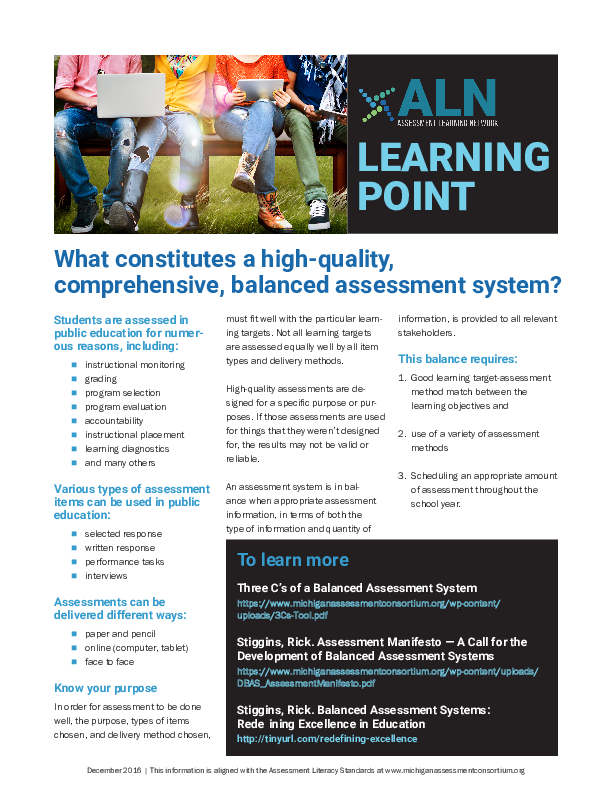 LP BALANCED ASSESSMENT
