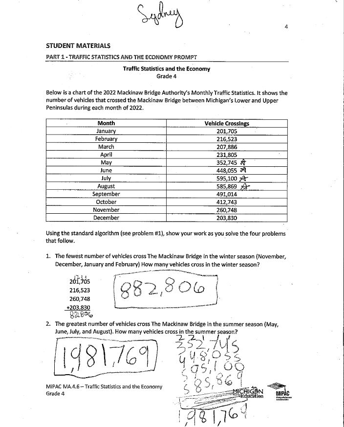 A3 Student2 page 1 MA 4 6